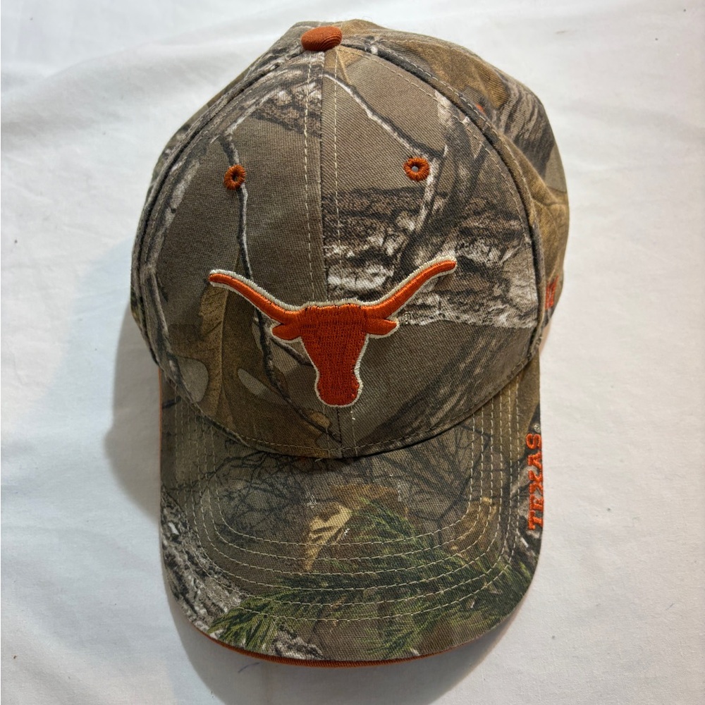 '47 Brand Camo Longhorns Hat with Orange Stitching